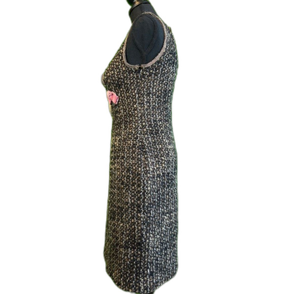 MOSCHINO CHEAP AND CHIC BOUCLE VIRGIN WOOL SLEEVELESS DRESS-SIZE 6 - Picture 4 of 6